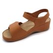 Leon Comfort 2024 női bőr kényelmi szandál barna orlando színben
