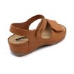 Leon Comfort 2024 női bőr kényelmi szandál barna orlando színben