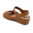 Leon Comfort 2024 női bőr kényelmi szandál barna orlando színben
