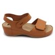 Leon Comfort 2024 női bőr kényelmi szandál barna orlando színben