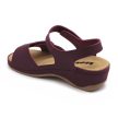 Leon Comfort 2024 női bőr kényelmi szandál bordó bakar színben