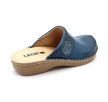 Leon Comfort 360 női bőr kényelmi klumpa kék színben