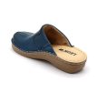 Leon Comfort 360 női bőr kényelmi klumpa kék színben