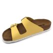 Leon Comfort 4010 női bőr kényelmi papucs sárga bakar színben