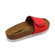 Leon Comfort 4022 női bőr kényelmi papucs piros színben