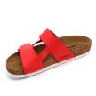 Leon Comfort 4051 női bőr kényelmi papucs piros orlando színben