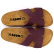 Leon Comfort 4054 női bőr papucs bordó színben