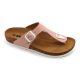 Leon Comfort 4080 női bőr kényelmi papucs rose-fonott színben