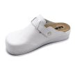 Leon Comfort 5000 női bőr kényelmi klumpa fehér színben