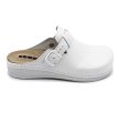 Leon Comfort 5000 női bőr kényelmi klumpa fehér színben