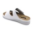 Leon Comfort 5011 női bőr papucs fehér színben