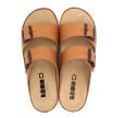 Leon Comfort 5012 női bőr kényelmi papucs barna orlando színben