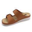 Leon Comfort 5012 női bőr kényelmi papucs barna R színben