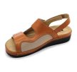 Leon Comfort 5020 női bőr kényelmi szandál barna színben
