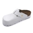 Leon Comfort 6000 női bőr kényelmi klumpa fehér bakkar színben