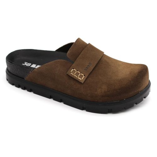 Leon Comfort 6001 női bőr klumpa barna színben