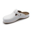 Leon Comfort 707 férfi bőr kényelmi klumpa fehér színben