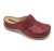 Leon Comfort 902 női bőr kényelmi klumpa bordó színben