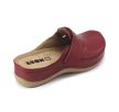 Leon Comfort 902 női bőr kényelmi klumpa bordó színben