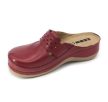 Leon Comfort 902 női bőr kényelmi klumpa bordó színben