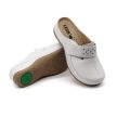 Leon Comfort 902 női bőr kényelmi klumpa fehér színben