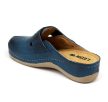 Leon Comfort 902 női bőr kényelmi klumpa kék színben