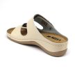 Leon Comfort 904 női bőr kényelmi papucs bézs színben