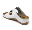 Leon Comfort 905 női bőr munkavédelmi papucs fehér színben