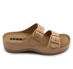 Leon Comfort 908 női bőr kényelmi papucs bézs színben