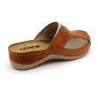 Leon Comfort 912 női bőr kényelmi klumpa barna színben