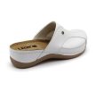 Leon Comfort 912 női bőr kényelmi klumpa fehér színben