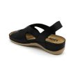 Leon Comfort 924 női bőr szandál fekete színben