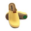 Leon Comfort 930 női bőr kényelmi klumpa sárga bakar színben