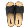 Leon Comfort 932 női bőr kényelmi papucs fekete orlando színben