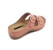 Leon Comfort 955 női bőr kényelmi papucs rose színben