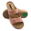 Leon Comfort 955 női bőr kényelmi papucs rose színben