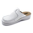 Leon Comfort V263 női bőr kényelmi klumpa fehér bakar színben