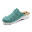 Leon Comfort V263 női bőr kényelmi klumpa türkiz bakar színben
