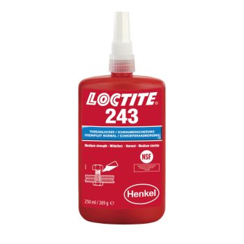   Loctite 243 közepes szilárdságú csavarrögzítő 250 ml kiszerelésben