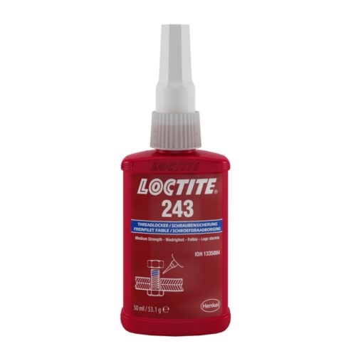 Loctite 243 közepes szilárdságú csavarrögzítő 50 ml kiszerelésben