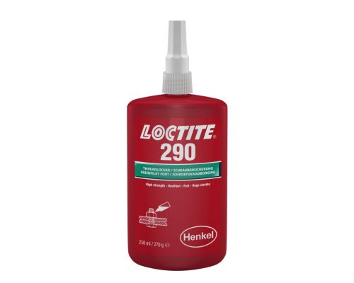 Loctite 290 közepes szilárdságú kapilláraktív csavarrögzítő 250 ml