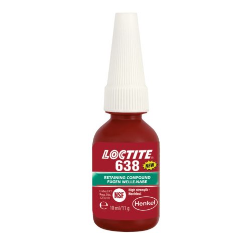 Loctite 638 nagy szilárdásgú hőálló csapágyrögzítő 10 ml kiszerelésben