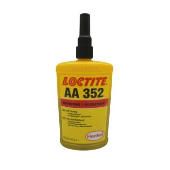   Loctite AA 352 nagy viszkozitású, szívós, vegyszerálló UV ragasztó 250 ml