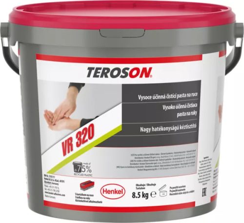 Teroson VR 320 kéztisztító, fareszelékkel, olaj- és zsíreltávolító 8,5 kg