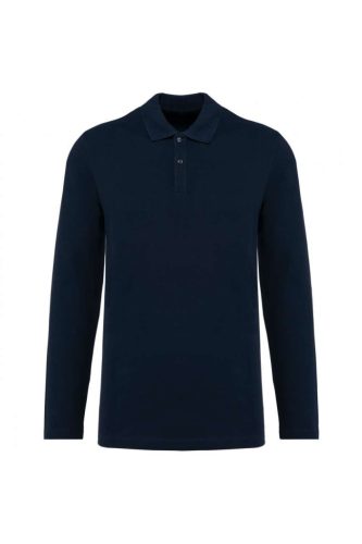 Kariban PK202 férfi hosszú ujjú Supima póló - deep navy szín