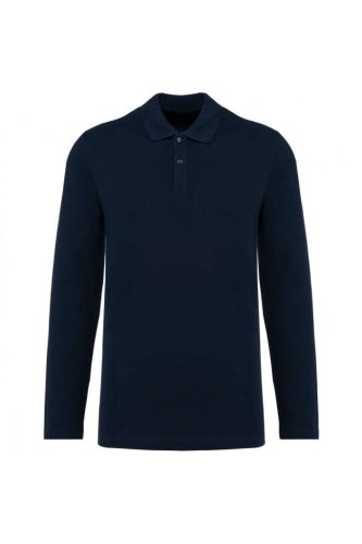Kariban PK202 férfi hosszú ujjú Supima póló - deep navy szín
