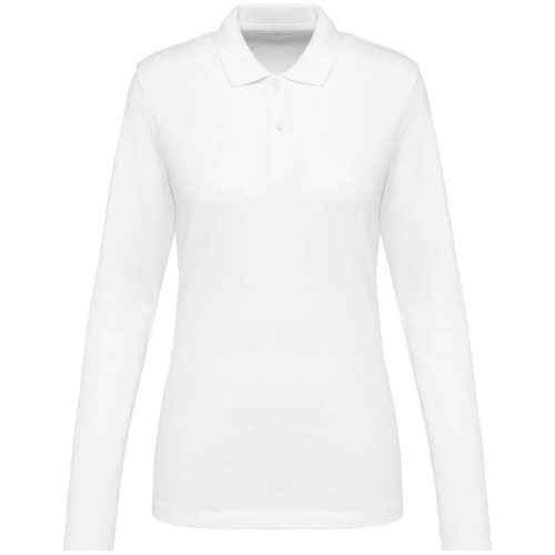 Kariban PK203 női hosszú ujjú Supima póló - white szín