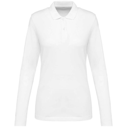 Kariban PK203 női hosszú ujjú Supima póló - white szín