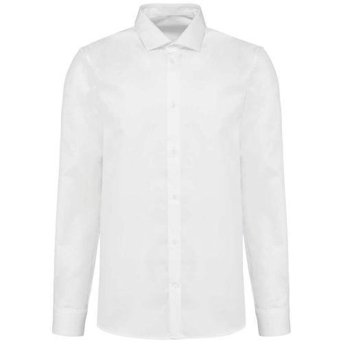 Kariban PK506 férfi hosszú ujjú Twill ing - white szín