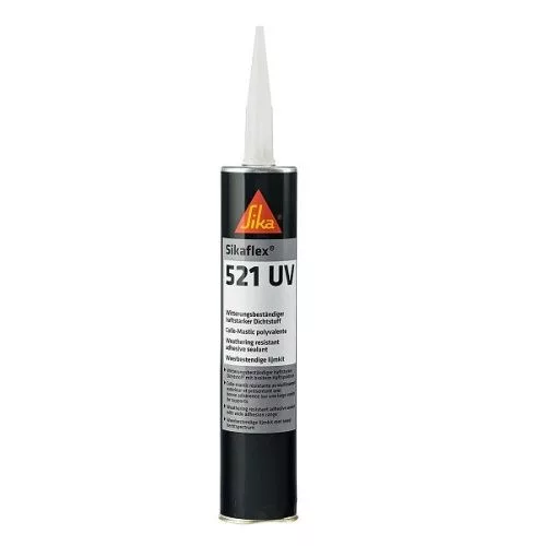 Sikaflex 521 UV időjárásálló ragasztó és tömítő világosszürke színben 300 ml